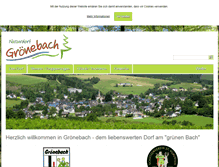 Tablet Screenshot of groenebach.de